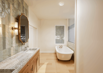 dax master bath vanity And Tub